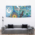 Personalised Aboriginal Platypus Tapestry Torres Strait Islander Dhari Indigenous Dot Art