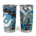 Personalised Aboriginal Platypus Tumbler Cup Torres Strait Islander Dhari Indigenous Dot Art