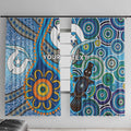 Personalised Aboriginal Platypus Window Curtain Torres Strait Islander Dhari Indigenous Dot Art