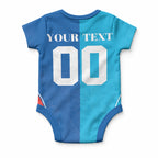 Custom Sharks and Knights Together Baby Onesie Sporty Style