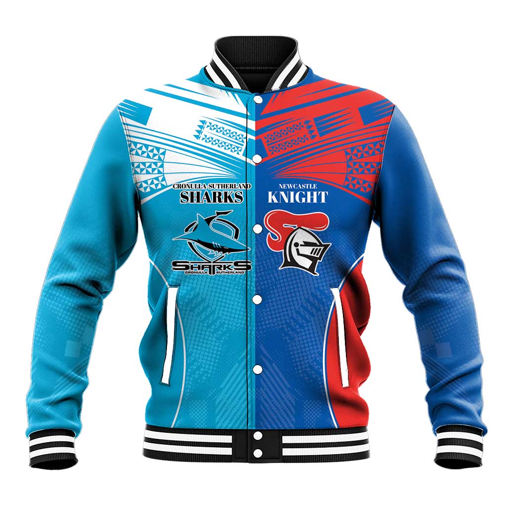 Custom Sharks and Knights Together Baseball Jacket Sporty Style