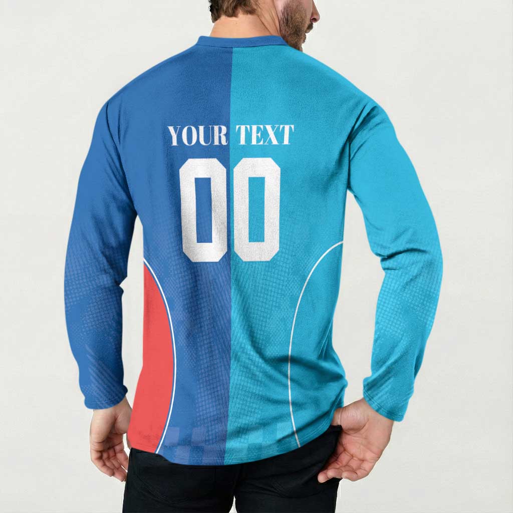 Custom Sharks and Knights Together Button Sweatshirt Sporty Style