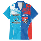 Custom Sharks and Knights Together Hawaiian Shirt Sporty Style