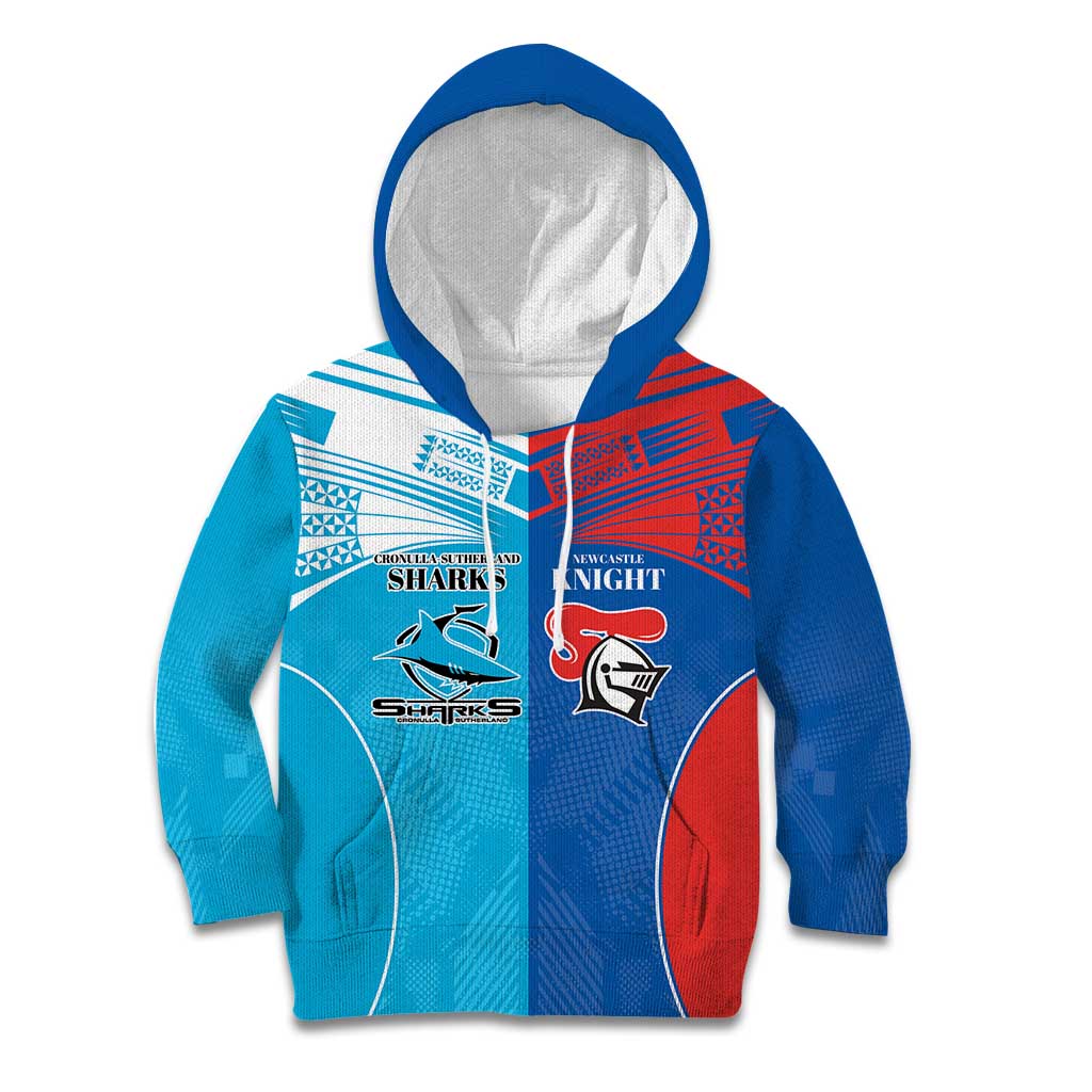 Custom Sharks and Knights Together Kid Hoodie Sporty Style