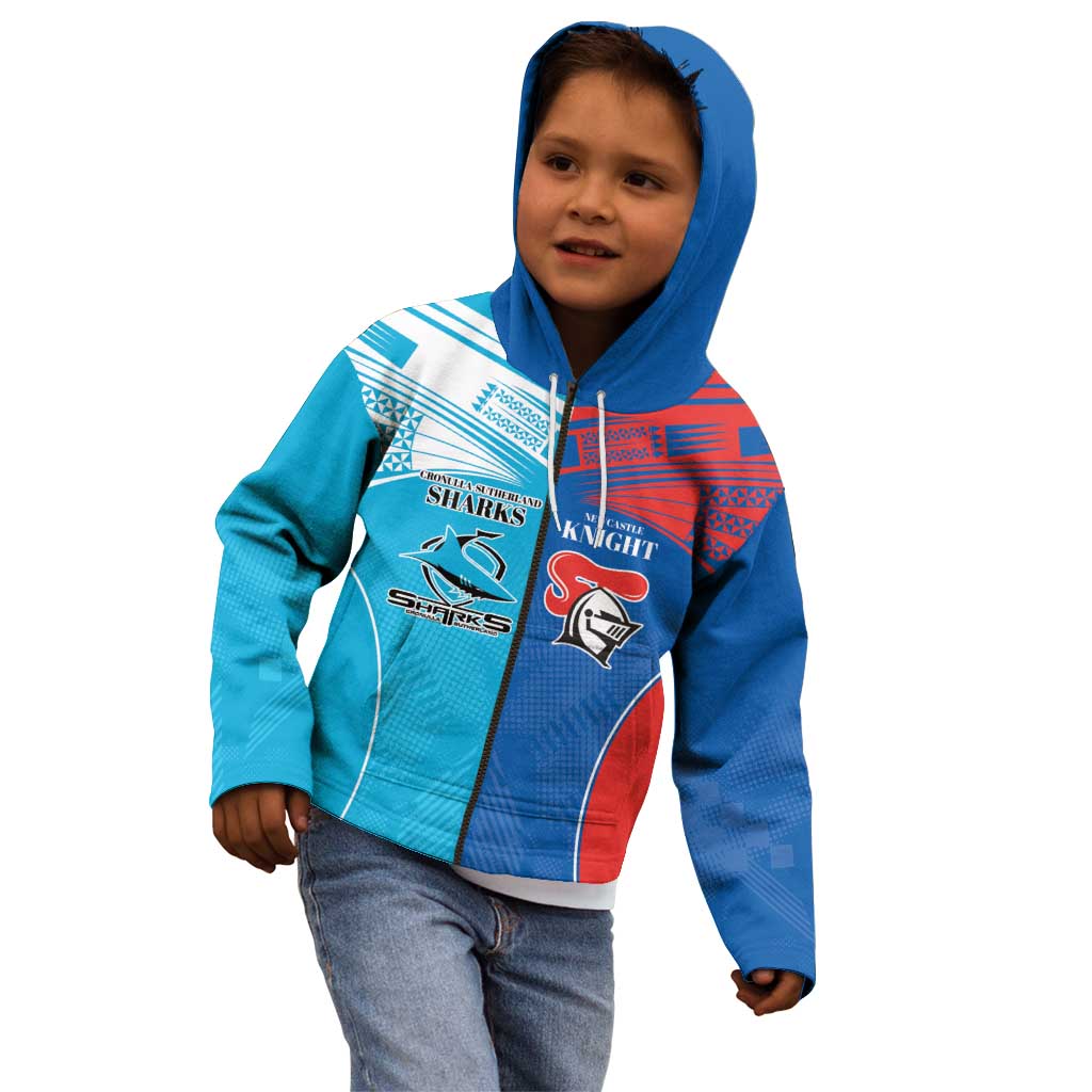 Custom Sharks and Knights Together Kid Hoodie Sporty Style