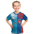 Custom Sharks and Knights Together Kid T Shirt Sporty Style