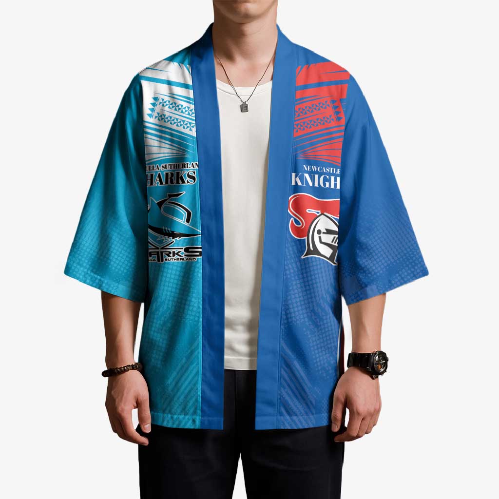 Custom Sharks and Knights Together Kimono Sporty Style