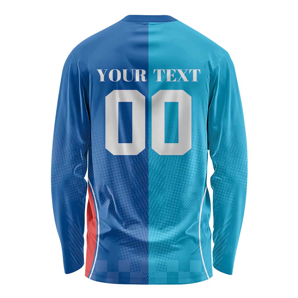 Custom Sharks and Knights Together Long Sleeve Shirt Sporty Style