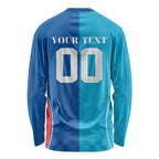 Custom Sharks and Knights Together Long Sleeve Shirt Sporty Style