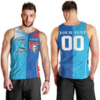 Custom Sharks and Knights Together Men Tank Top Sporty Style