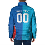 Custom Sharks and Knights Together Padded Jacket Sporty Style