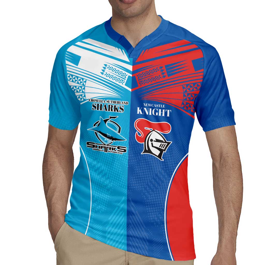 Custom Sharks and Knights Together Rugby Jersey Sporty Style