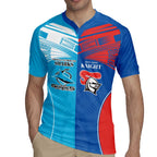 Custom Sharks and Knights Together Rugby Jersey Sporty Style