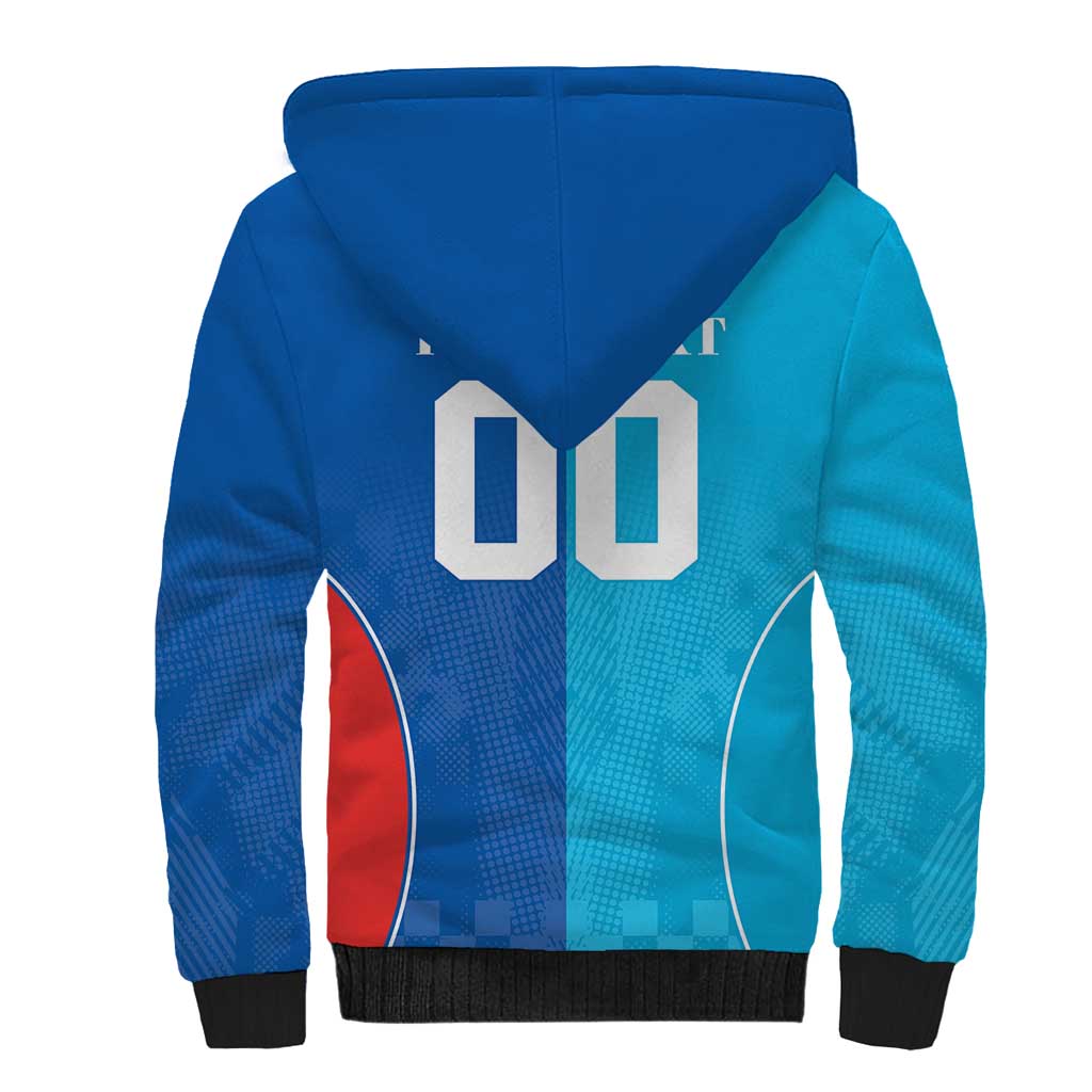 Custom Sharks and Knights Together Sherpa Hoodie Sporty Style