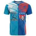 Custom Sharks and Knights Together T Shirt Sporty Style