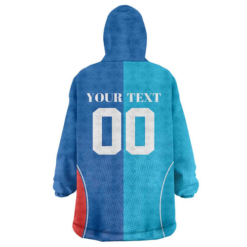 Custom Sharks and Knights Together Wearable Blanket Hoodie Sporty Style