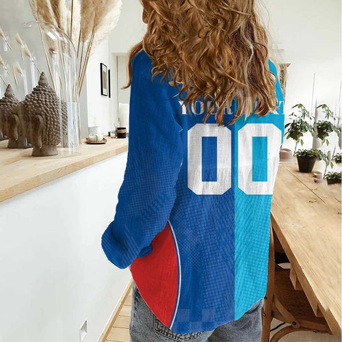 Custom Sharks and Knights Together Women Casual Shirt Sporty Style