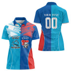Custom Sharks and Knights Together Women Polo Shirt Sporty Style