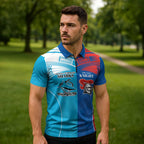 Custom Sharks and Knights Together Zipper Polo Shirt Sporty Style