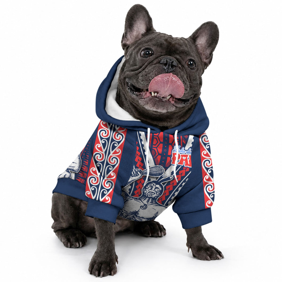 Aotearoa Father's Day Gift For Dad Pet Hoodie Aroha Ahau Ki A Koe Papa - Maori Style Pattern