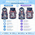 Aotearoa Father's Day Gift For Dad Pet Hoodie Aroha Ahau Ki A Koe Papa - Maori Style Pattern