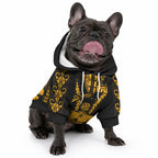 Aotearoa Father's Day Gift For Dad Pet Hoodie Aroha Ahau Ki A Koe Papa - Gold Maori Style Pattern