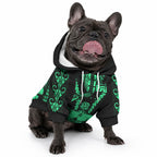 Maori Fathers Day New Zealand Pet Hoodie Aroha Ahau Ki A Koe Papa - Green