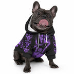 Maori Fathers Day New Zealand Pet Hoodie Aroha Ahau Ki A Koe Papa - Purple