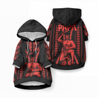 Maori Fathers Day New Zealand Pet Hoodie Aroha Ahau Ki A Koe Papa - Red