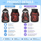 Maori Fathers Day New Zealand Pet Hoodie Aroha Ahau Ki A Koe Papa - Red