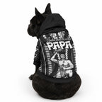 Maori Fathers Day New Zealand Pet Hoodie Aroha Ahau Ki A Koe Papa - Black