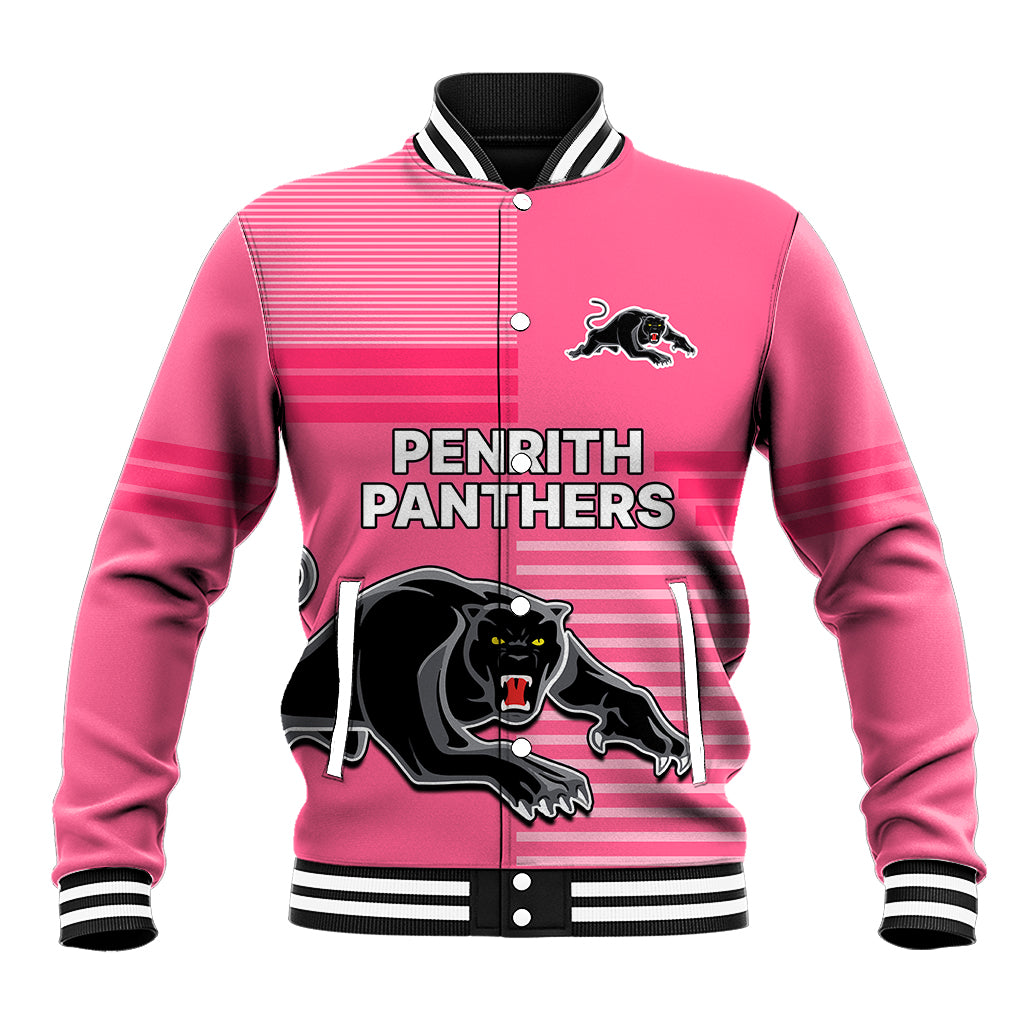 custom-text-and-number-penrith-panthers-rugby-baseball-jacket-proud-the-panthers-comeback-pink