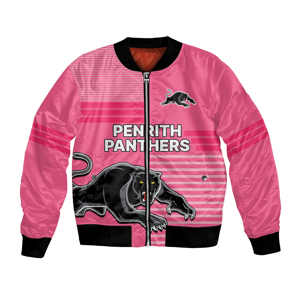 custom-text-and-number-penrith-panthers-rugby-bomber-jacket-proud-the-panthers-comeback-pink