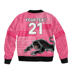 custom-text-and-number-penrith-panthers-rugby-bomber-jacket-proud-the-panthers-comeback-pink