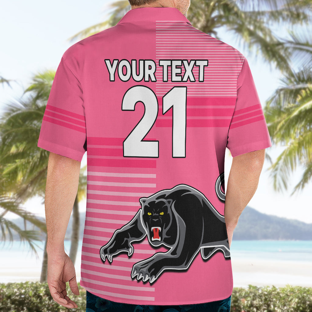 custom-text-and-number-penrith-panthers-rugby-hawaiian-shirt-proud-the-panthers-comeback-pink