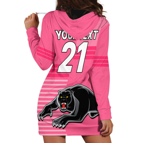custom-text-and-number-penrith-panthers-rugby-hoodie-dress-proud-the-panthers-comeback-pink