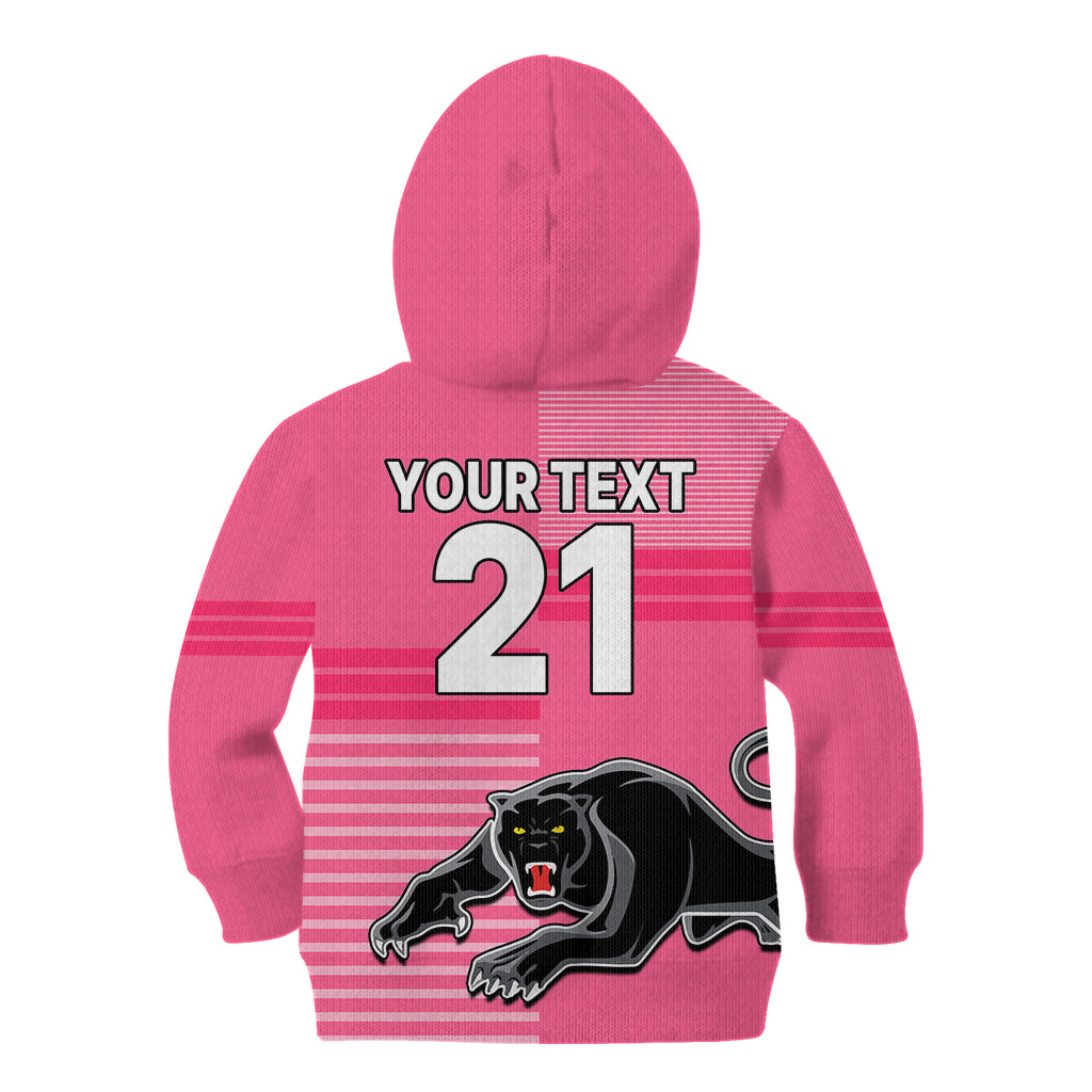 custom-text-and-number-penrith-panthers-rugby-kid-hoodie-proud-the-panthers-comeback-pink