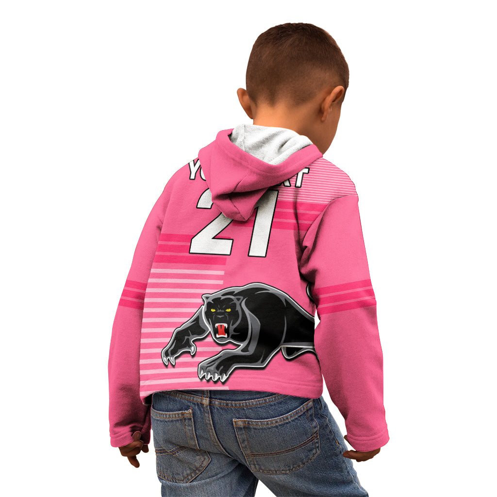 custom-text-and-number-penrith-panthers-rugby-kid-hoodie-proud-the-panthers-comeback-pink