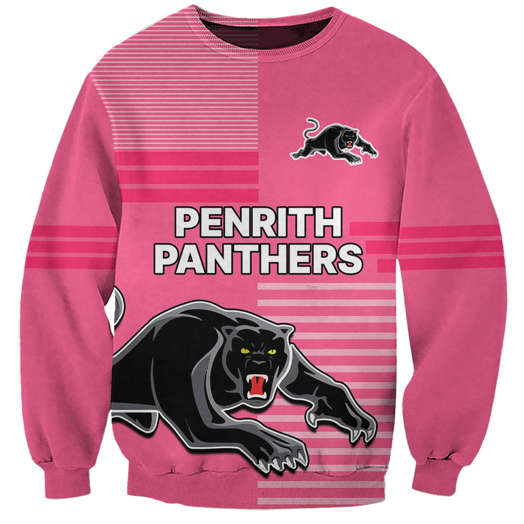custom-text-and-number-penrith-panthers-rugby-sweatshirt-proud-the-panthers-comeback-pink
