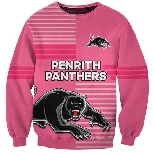 custom-text-and-number-penrith-panthers-rugby-sweatshirt-proud-the-panthers-comeback-pink