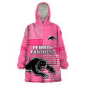 custom-text-and-number-penrith-panthers-rugby-wearable-blanket-hoodie-proud-the-panthers-comeback-pink