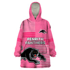 custom-text-and-number-penrith-panthers-rugby-wearable-blanket-hoodie-proud-the-panthers-comeback-pink
