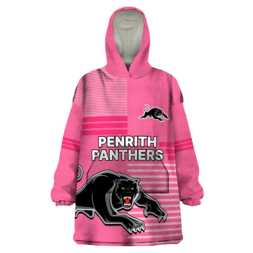 custom-text-and-number-penrith-panthers-rugby-wearable-blanket-hoodie-proud-the-panthers-comeback-pink