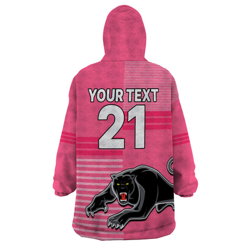 custom-text-and-number-penrith-panthers-rugby-wearable-blanket-hoodie-proud-the-panthers-comeback-pink