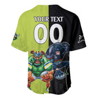 Custom Raiders and Panthers Baseball Jersey Together Sporty Style