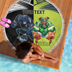 Custom Raiders and Panthers Beach Blanket Together Sporty Style