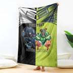 Custom Raiders and Panthers Blanket Together Sporty Style
