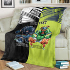 Custom Raiders and Panthers Blanket Together Sporty Style