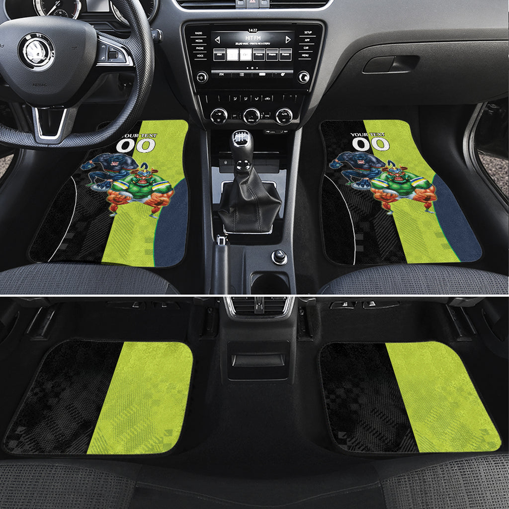 Custom Raiders and Panthers Car Mats Together Sporty Style