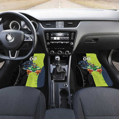 Custom Raiders and Panthers Car Mats Together Sporty Style
